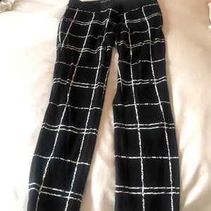 Black and white checkered pants